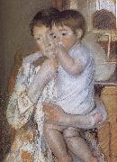Mary Cassatt Child  in mother-s arm Germany oil painting artist